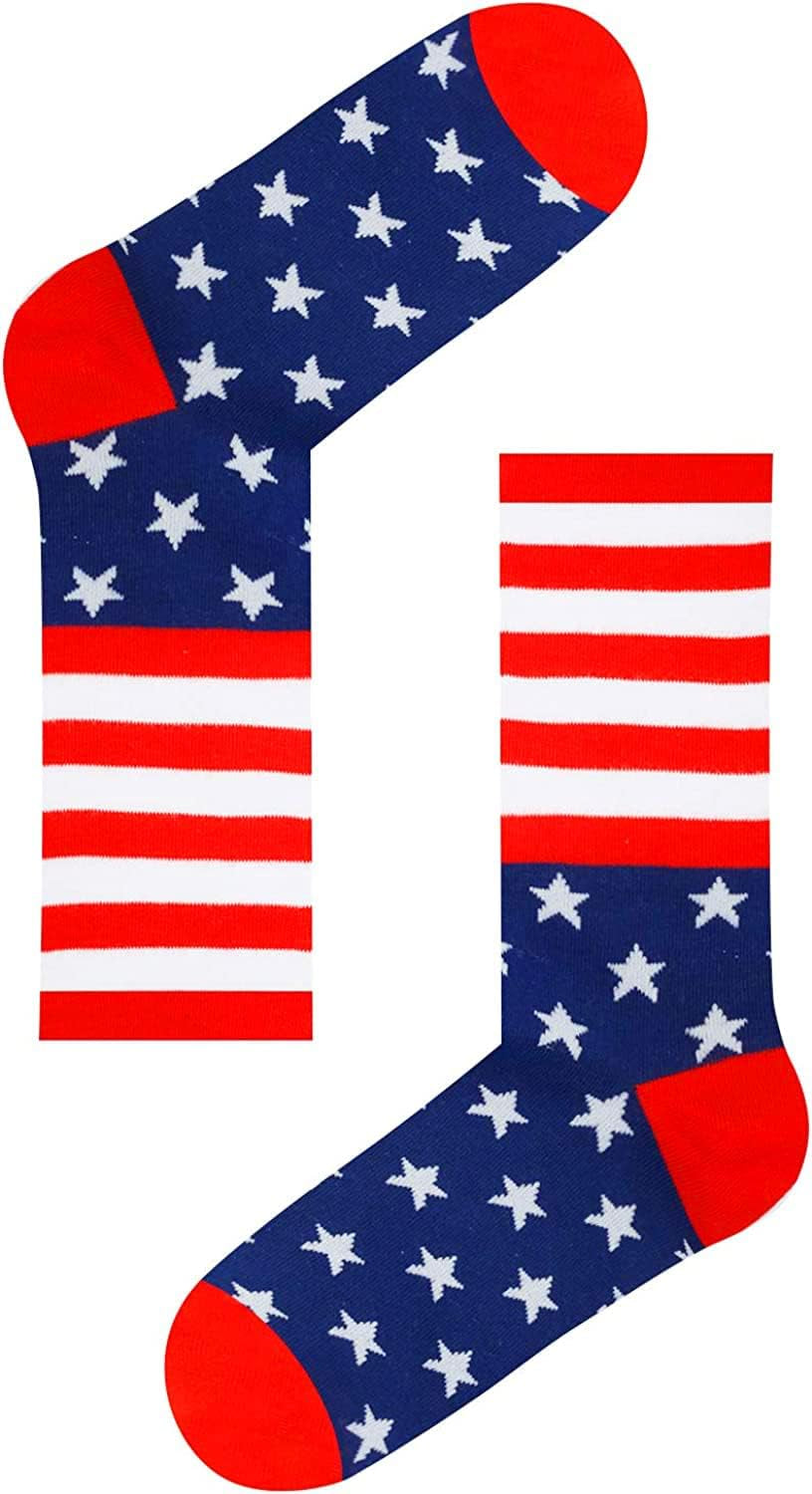 American Flag Socks Women Patriots Socks 4Th of July Socks USA Socks, 4Th of July Gifts American Flag Gifts Citizenship Gifts
