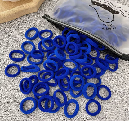 50/100Pcs Colorful Nylon Hair Bands for Children Scrunchie Hair Ties Rubber Band Kids Elastic Hair Leagues Girl Hair Accessories