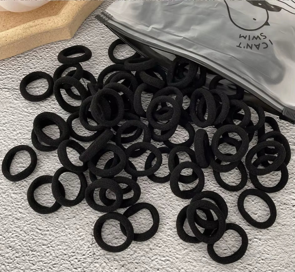 50/100Pcs Colorful Nylon Hair Bands for Children Scrunchie Hair Ties Rubber Band Kids Elastic Hair Leagues Girl Hair Accessories