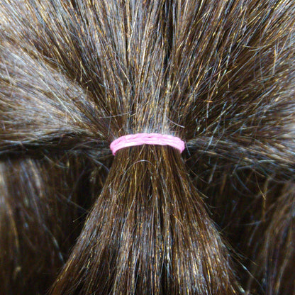 Amelia Beauty 1000 Count Small Rubber Bands for Hair – ½" Pink - Made in USA - Recloseable Container - Mini Hair Elastics for Braids, Ponytails, Cornrows & Twists – Strong Hold Ponytail Holders