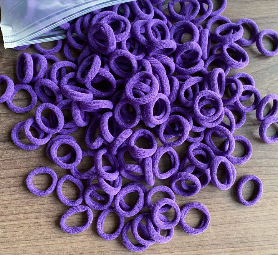 50/100Pcs Colorful Nylon Hair Bands for Children Scrunchie Hair Ties Rubber Band Kids Elastic Hair Leagues Girl Hair Accessories