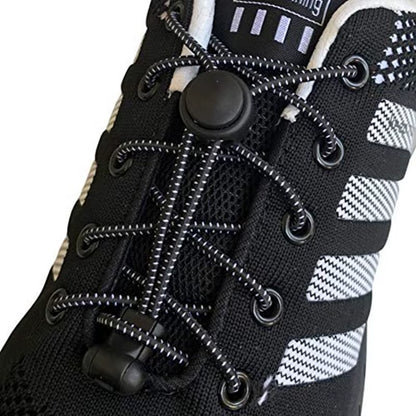 Round Elastic Shoelaces Suitable for Various Shoe Accessories No Tie Shoelace Fixed Stretching Locking Lazy Laces 1 Pair