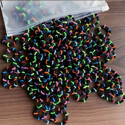 50/100Pcs Colorful Nylon Hair Bands for Children Scrunchie Hair Ties Rubber Band Kids Elastic Hair Leagues Girl Hair Accessories