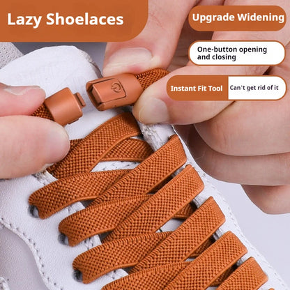 Elastic Laces Sneakers Tennis No Tie Shoe Laces Lock Shoelaces without Ties Kids Adult Shoelace Shoes Accessories 1Pair/2Pair