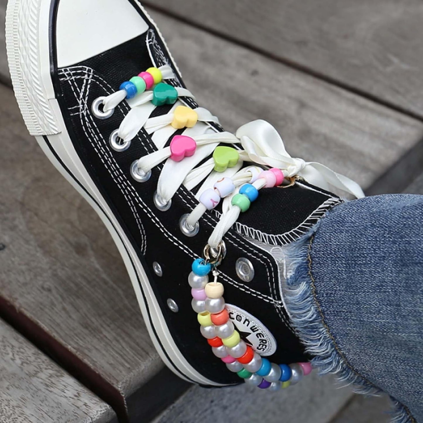 569PCS Beaded Shoe Charms for Sneaker, Acrylic Heart Star Flower Letter DIY Shoelace Charm for Women, Bag Charm Kit Craft Accessories Beads Jewely Making Kit Gifts