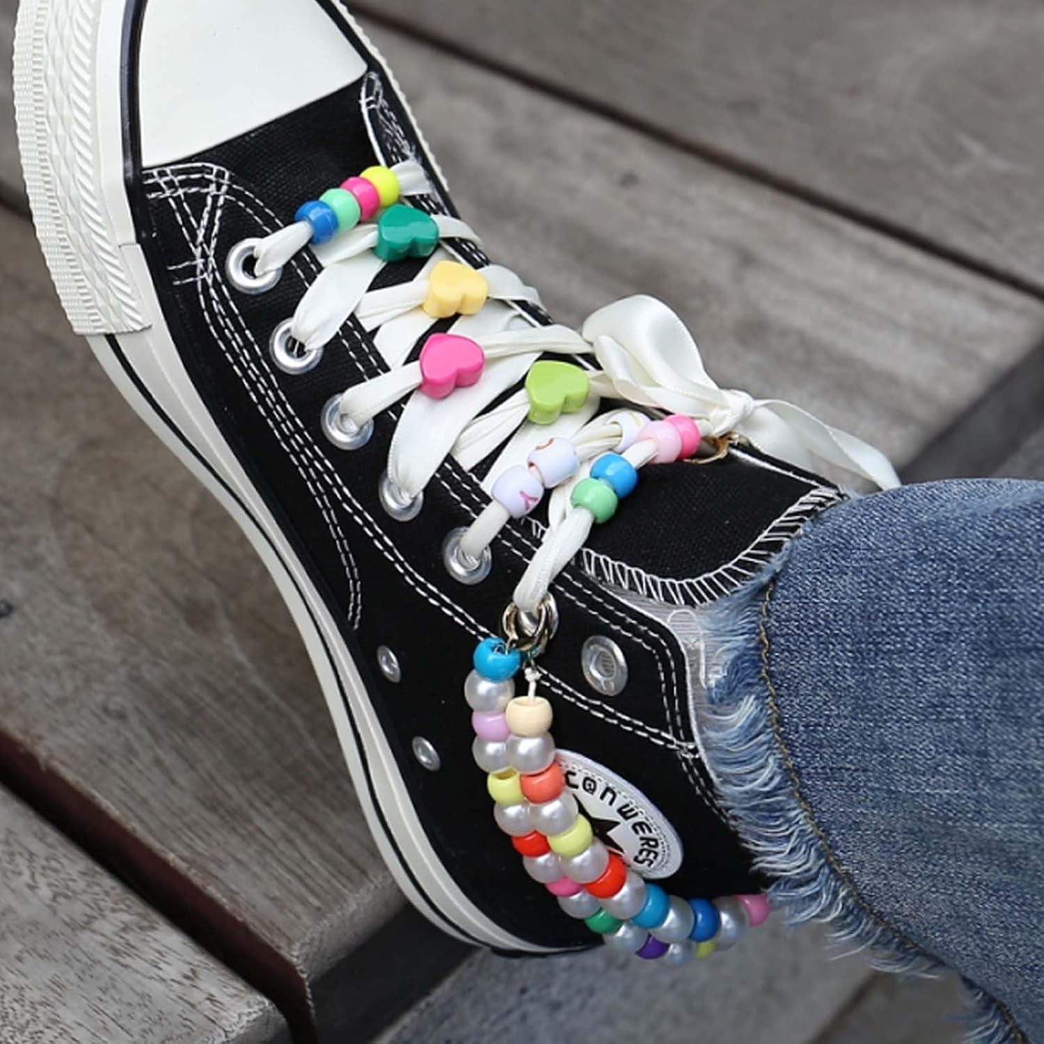 569PCS Beaded Shoe Charms for Sneaker, Acrylic Heart Star Flower Letter DIY Shoelace Charm for Women, Bag Charm Kit Craft Accessories Beads Jewely Making Kit Gifts