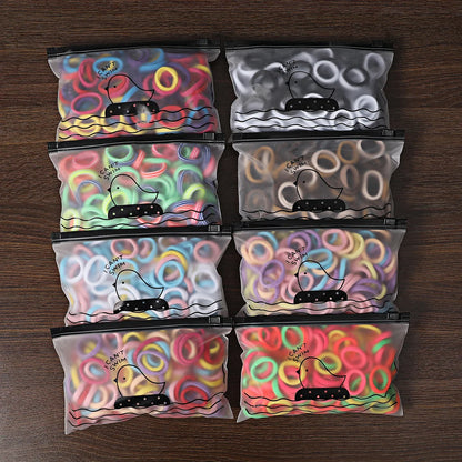 50/100Pcs Colorful Nylon Hair Bands for Children Scrunchie Hair Ties Rubber Band Kids Elastic Hair Leagues Girl Hair Accessories