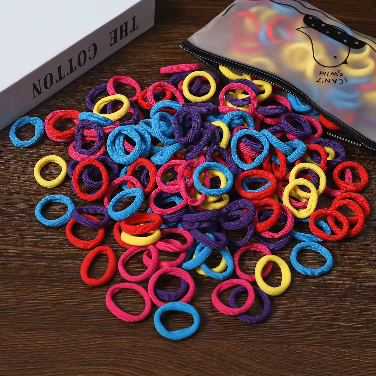 50/100Pcs Colorful Nylon Hair Bands for Children Scrunchie Hair Ties Rubber Band Kids Elastic Hair Leagues Girl Hair Accessories