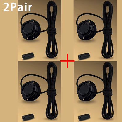 Fashion Swivel Buckle Laces Automatic Shoelace without Ties Kids Adult Sneakers No Tie Shoe Laces Shoe Accessories 1Pair/2Pair