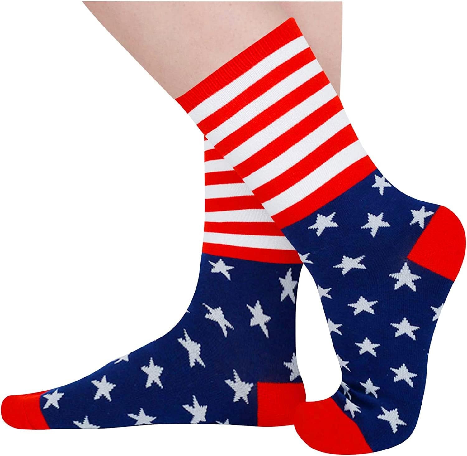 American Flag Socks Women Patriots Socks 4Th of July Socks USA Socks, 4Th of July Gifts American Flag Gifts Citizenship Gifts