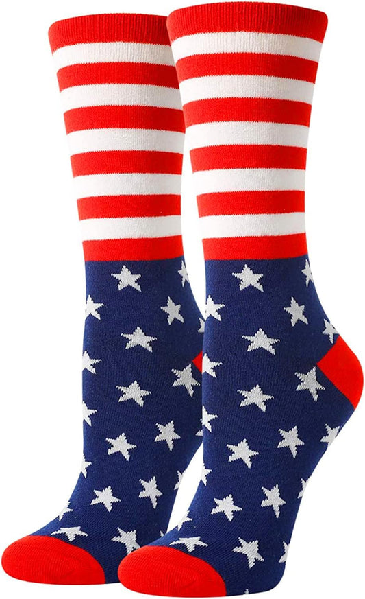 American Flag Socks Women Patriots Socks 4Th of July Socks USA Socks, 4Th of July Gifts American Flag Gifts Citizenship Gifts