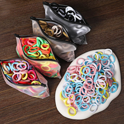 50/100Pcs Colorful Nylon Hair Bands for Children Scrunchie Hair Ties Rubber Band Kids Elastic Hair Leagues Girl Hair Accessories