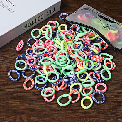 50/100Pcs Colorful Nylon Hair Bands for Children Scrunchie Hair Ties Rubber Band Kids Elastic Hair Leagues Girl Hair Accessories