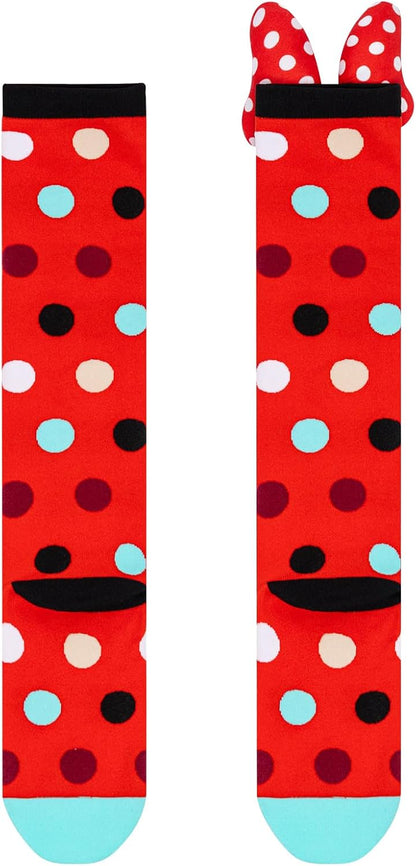 Crazy Socks for Kids Girls 3D Silly Wacky Fun Socks Knee High | Girls Socks 5-16 Years Stretch Long Socks, Crazy Sock Day Halloween Christmas Birthday Easter Party Gift School Wear