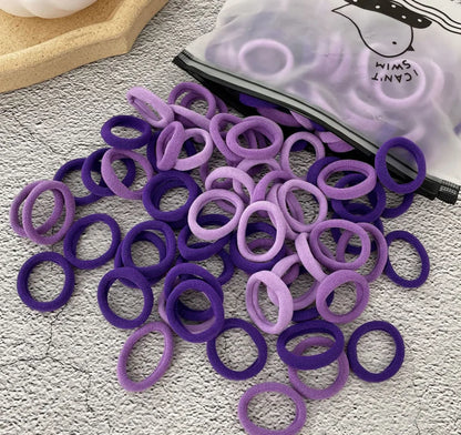 50/100Pcs Colorful Nylon Hair Bands for Children Scrunchie Hair Ties Rubber Band Kids Elastic Hair Leagues Girl Hair Accessories