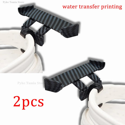 2Pcs Shoe Accessories Shoes Spoiler Wing Car Wing Charm Slipper Tail Decoration Shoe Decoration Clips Shoe Pendant Accessories
