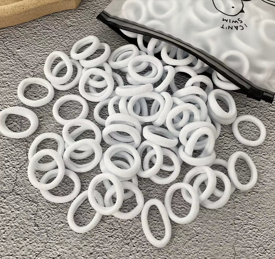 50/100Pcs Colorful Nylon Hair Bands for Children Scrunchie Hair Ties Rubber Band Kids Elastic Hair Leagues Girl Hair Accessories