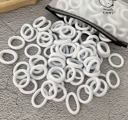 50/100Pcs Colorful Nylon Hair Bands for Children Scrunchie Hair Ties Rubber Band Kids Elastic Hair Leagues Girl Hair Accessories