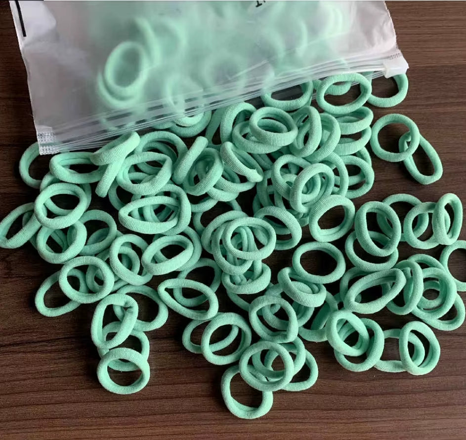 50/100Pcs Colorful Nylon Hair Bands for Children Scrunchie Hair Ties Rubber Band Kids Elastic Hair Leagues Girl Hair Accessories