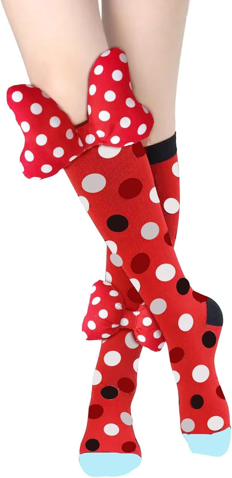 Crazy Socks for Kids Girls 3D Silly Wacky Fun Socks Knee High | Girls Socks 5-16 Years Stretch Long Socks, Crazy Sock Day Halloween Christmas Birthday Easter Party Gift School Wear