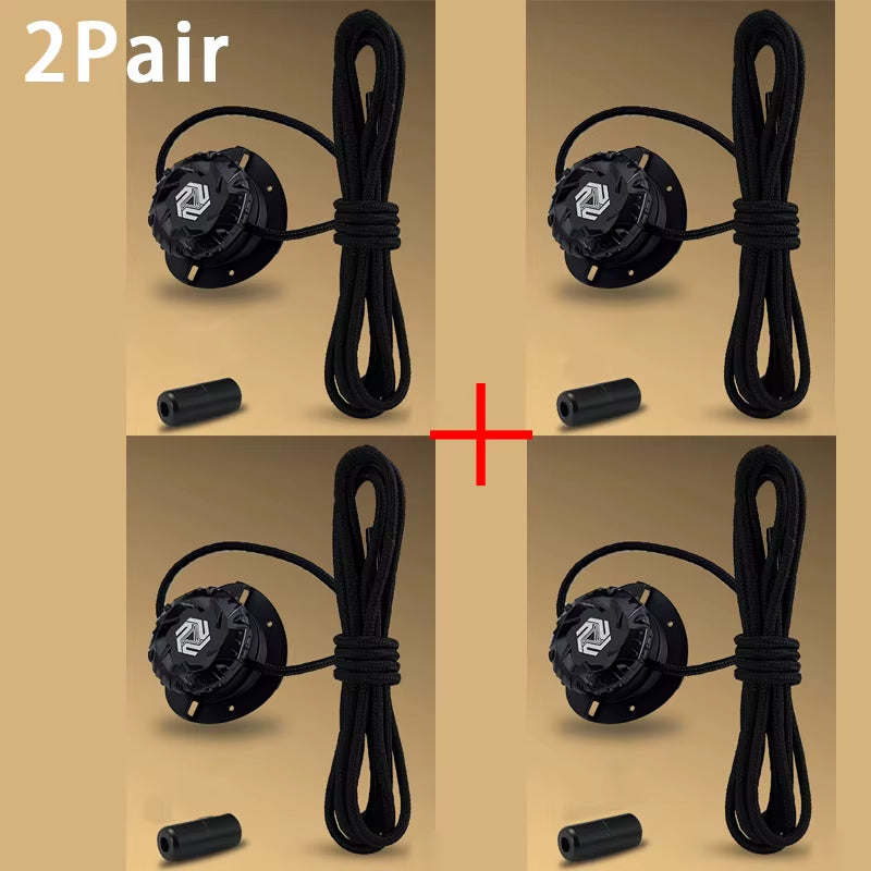 Fashion Swivel Buckle Laces Automatic Shoelace without Ties Kids Adult Sneakers No Tie Shoe Laces Shoe Accessories 1Pair/2Pair