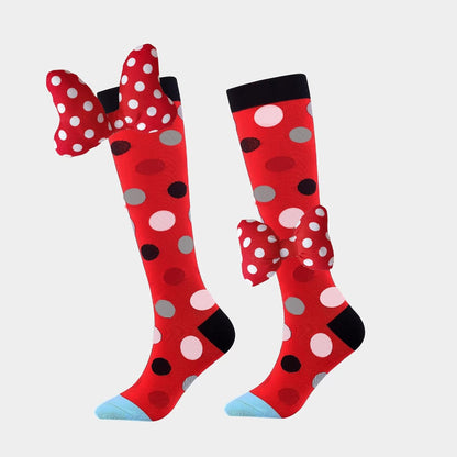 Crazy Socks for Kids Girls 3D Silly Wacky Fun Socks Knee High | Girls Socks 5-16 Years Stretch Long Socks, Crazy Sock Day Halloween Christmas Birthday Easter Party Gift School Wear