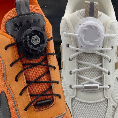 Fashion Swivel Buckle Laces Automatic Shoelace without Ties Kids Adult Sneakers No Tie Shoe Laces Shoe Accessories 1Pair/2Pair