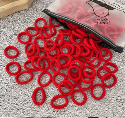 50/100Pcs Colorful Nylon Hair Bands for Children Scrunchie Hair Ties Rubber Band Kids Elastic Hair Leagues Girl Hair Accessories