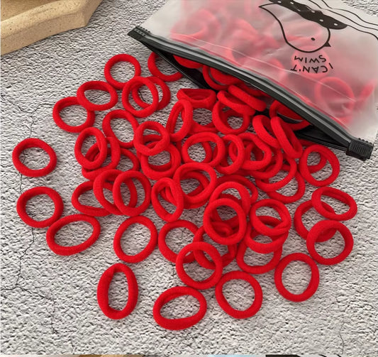 50/100Pcs Colorful Nylon Hair Bands for Children Scrunchie Hair Ties Rubber Band Kids Elastic Hair Leagues Girl Hair Accessories