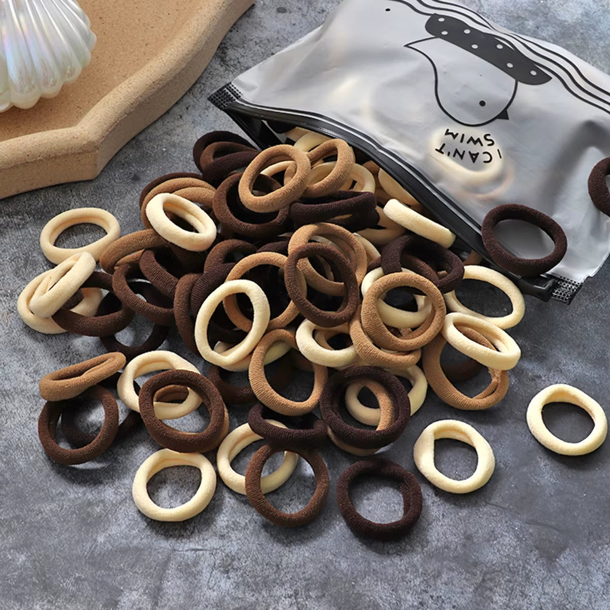 50/100Pcs Colorful Nylon Hair Bands for Children Scrunchie Hair Ties Rubber Band Kids Elastic Hair Leagues Girl Hair Accessories